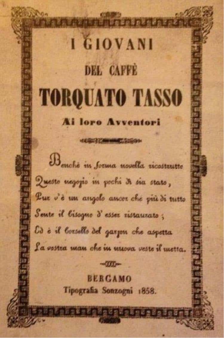 Un avviso del 1858 con il quale i camerieri sollecitavano i clienti a lasciare la mancia